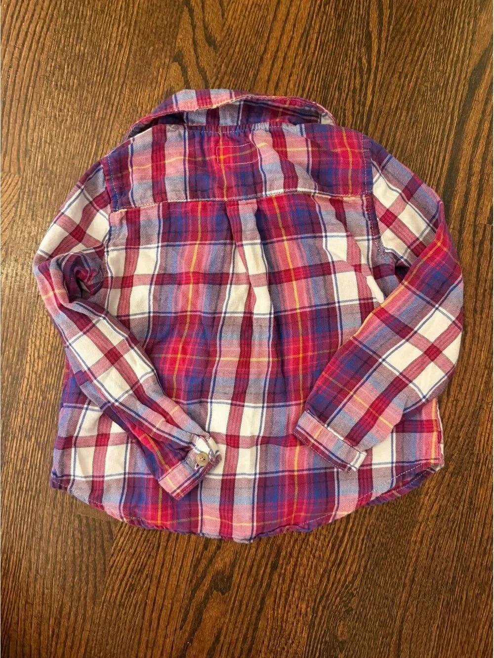Old Navy Toddler Girls' 4T Plaid Button-Up Shirt Fall Family Pictures